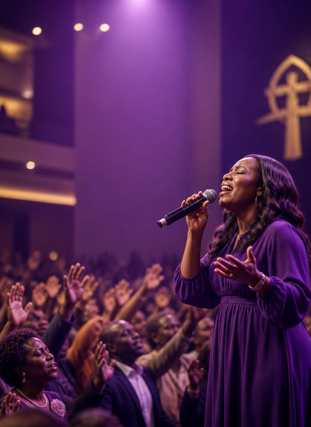 UFCCM congregation lifting hands in worship